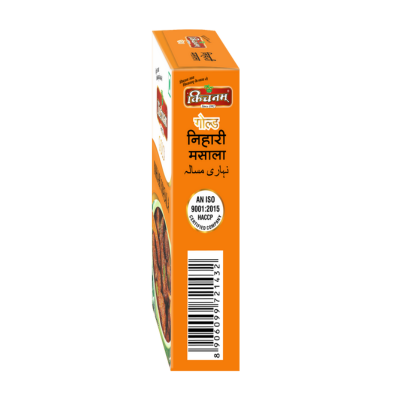 Kichnam Nihari Masala pack with premium spices for non-veg dishes, orange packaging, 50 grams, Indian cuisine seasoning