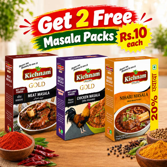 Kichnam Non Veg Dishes Masala Kit - Pack of 3 -Get Free masala