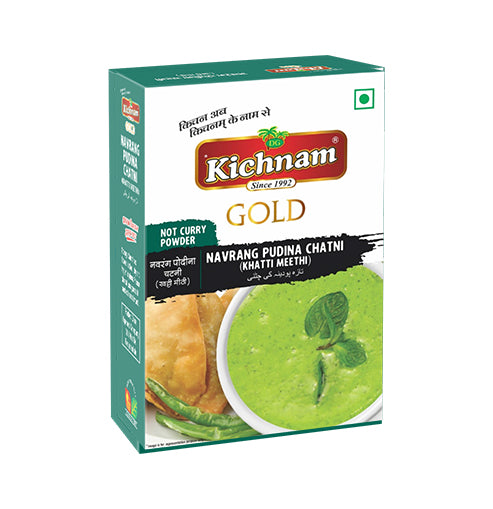 Kichnam Mint Chutney/ Pudina Chutney Masala Powder (पुदीना चटनी मसाला पाउडर) | Net Weight- 100gm