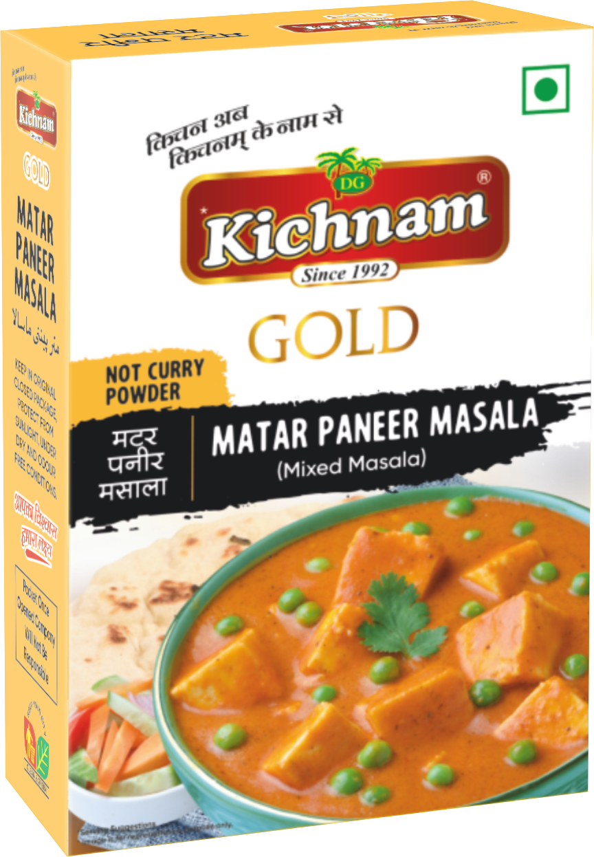 Matar  paneer  Masala Packets from Kichnam without Curry Powder