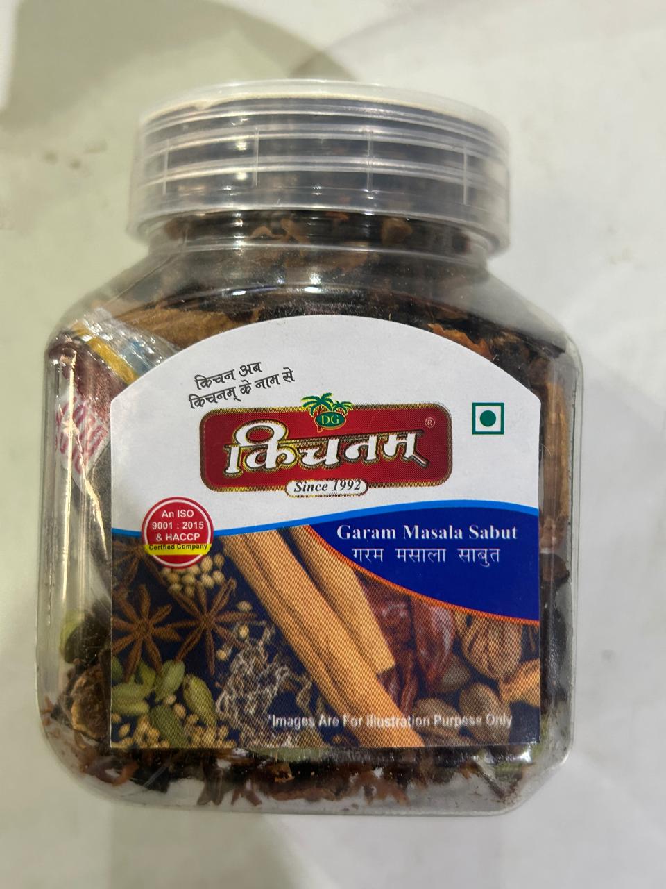 Kichnam Sabut Garam Masala Container | Whole Garam Masala | Net Weight-100gm